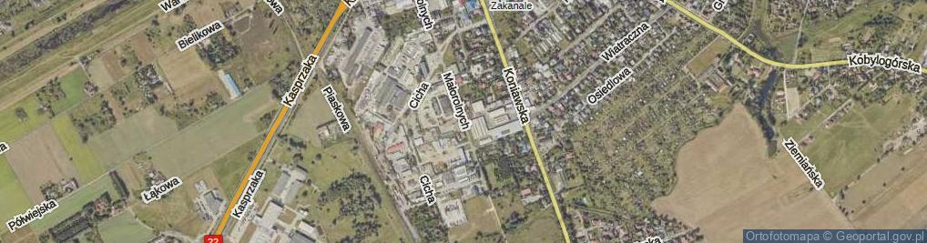 Zdjęcie satelitarne Małorolnych ul.